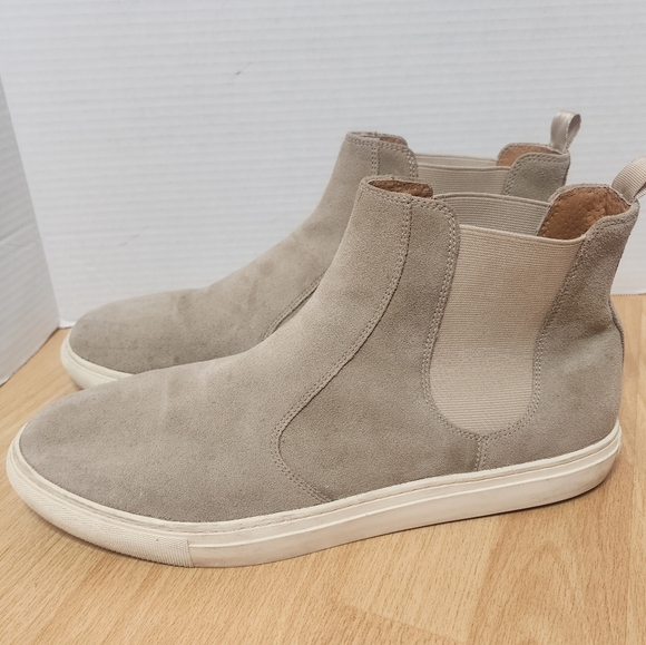 New Republic Suede Leather Beige Chelsea Boot Sneakers Mens Size 13 - Picture 1 of 16